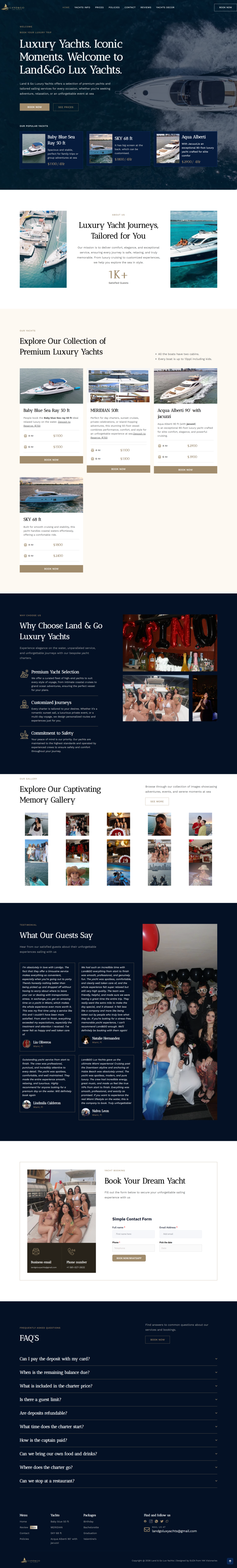 LAND & GO LUX YACHTS